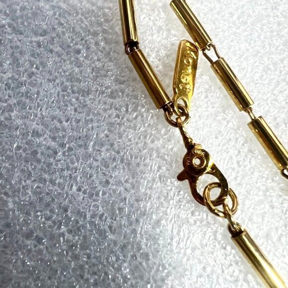 Monet MCM Gold-Tone 56" Tubular Chain Necklace & Matching Clip-On Ball Earrings - Picture 10 of 13